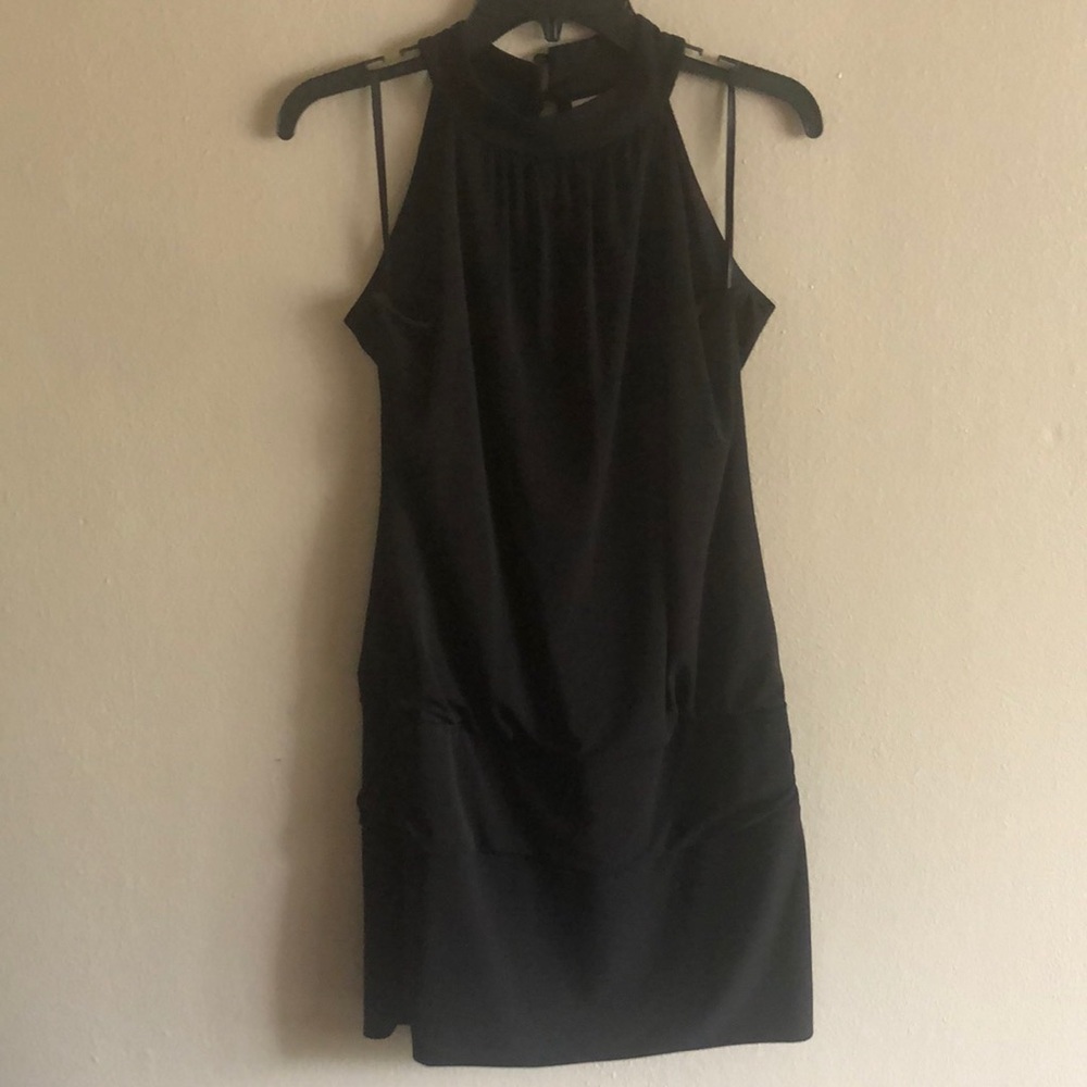 SOLD EnFocus Studio Black sleeveless mini dress size M